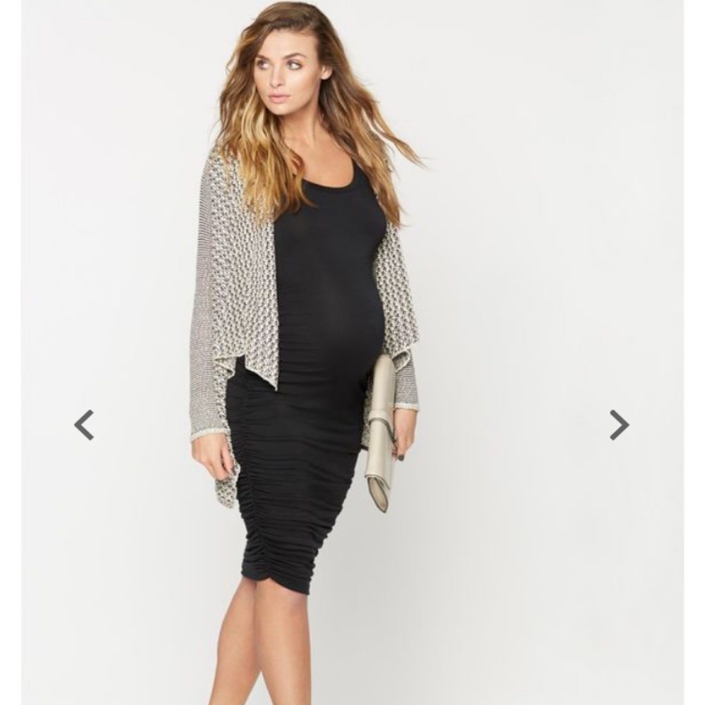 Pea in the pod open front maternity cardigan
